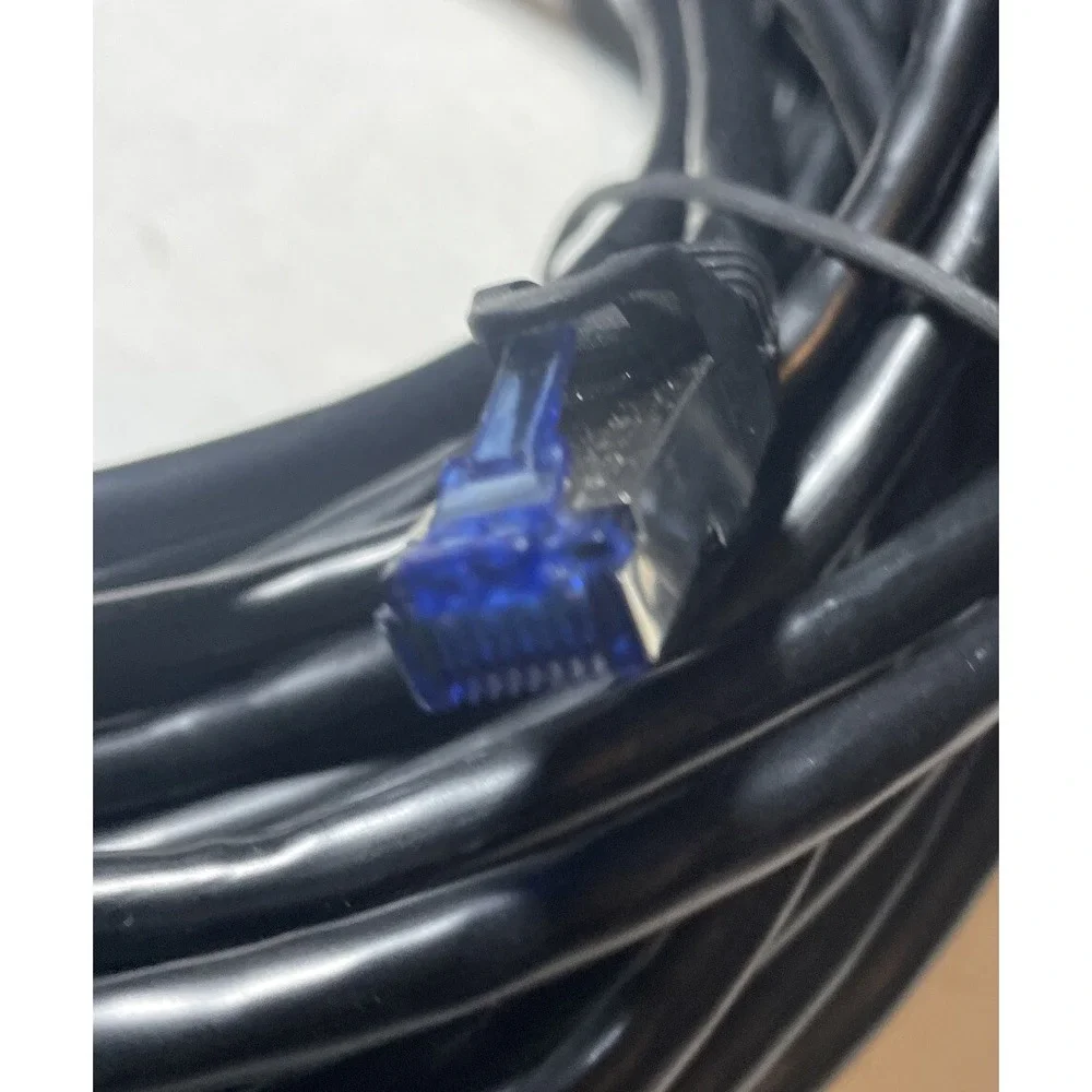 New 100' FT Feet CAT 6 24AWG Patch Cable Black/ Rohs Compliant